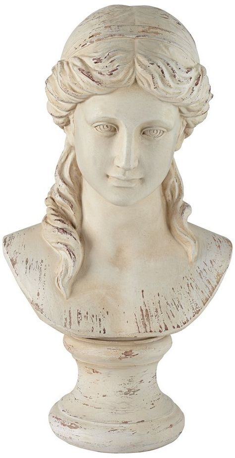 Amazon.com: Classic Greek 17 1/2" High Antique White Bust Sculpture: Home & Kitchen Antique Gold Mirror, Bronze Statues Sculpture, Ancient Greek Sculpture, Greek Statues, Dancers Art, Bust Sculpture, Greek Sculpture, Marble Statues, Marble Sculpture