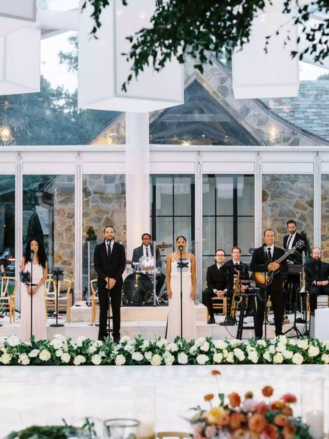 Lilac Palette, Tented Reception, Tree Growing, Gospel Choir, Emerald Wedding Rings, Tent Reception, Connecticut Wedding, Baby S Breath, Tall Trees