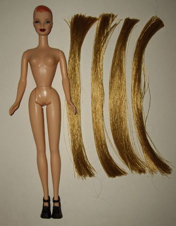 Dollyhair - doll hair to reroot your dolls! Rerooting Doll Hair, Barbie Reroot, Doll Hair Repair, Doll Reroot, Fix Doll Hair, Doll Restoration, Barbie Doll Head, My Little Pony Hair, Dolls Hair