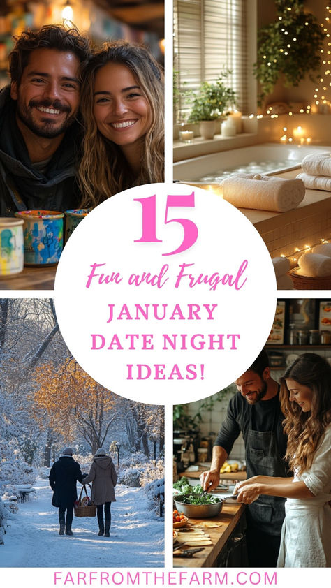 January Date Night Ideas on a Budget Date Ideas In Winter, Fun Anniversary Ideas, Dates On A Budget, Winter Weekend Getaway, Free Date Ideas, Winter Date Ideas, Date Night Ideas For Married Couples, Surprise Date, Creative Date Night Ideas