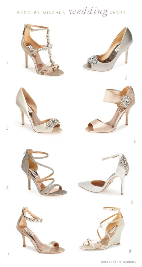 Badgley Mischka Wedding Shoes via @dressforwedding Badgley Wedding Shoes, Badey Mischka Wedding Shoes, Badgley Mischka Heels, Bagley Mischka, Bagley Mischka Wedding Shoes Brides, Badgley Mischka Bridal Shoes Blue, Badgley Mischka Shoes Wedding, Converse Wedding Shoes, Wedding Shoes Low Heel