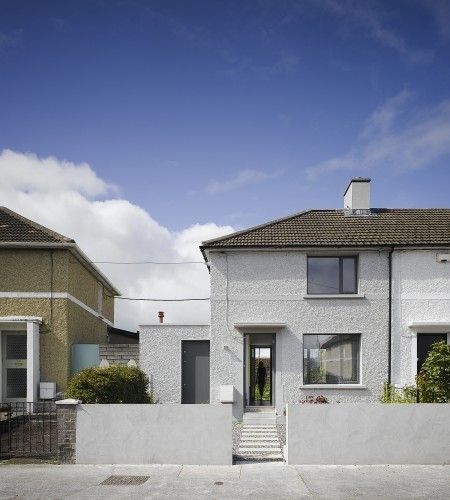 Ex Council House Renovation, Pebbledash Makeover, Terraced House Exterior, Council House Makeover, 1950s House Renovation, House Folder, Council House Renovation, 1930 House Renovation, Terrace Extension