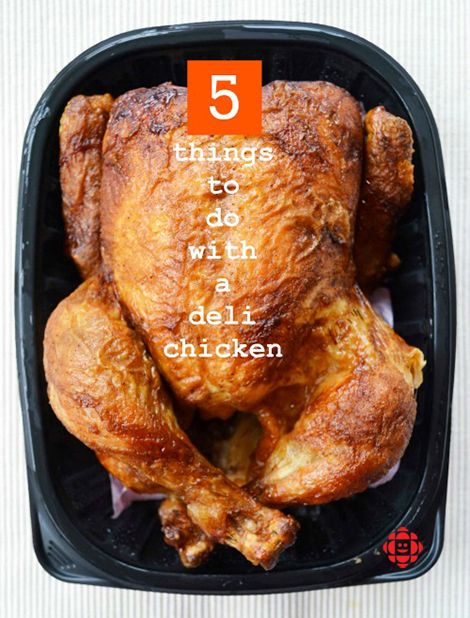 Bring home a pre-roasted chicken from the store and transform it into one of these five simple, delicious dinners! Deli Chicken Recipes, Roasted Chicken Recipes, Rotisserie Recipes, Chicken Rotisserie, Chicken Ideas, Bistro Food, Quick Dinners, Turkey Dishes, Roast Chicken Recipes