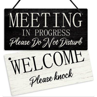 Do Not Disturb Door Sign, Meeting In Progress, Home Office Doors, Please Do Not Disturb, Office Door Signs, Don't Disturb Sign, Cute Office Decor, Office Signs, Sign Display