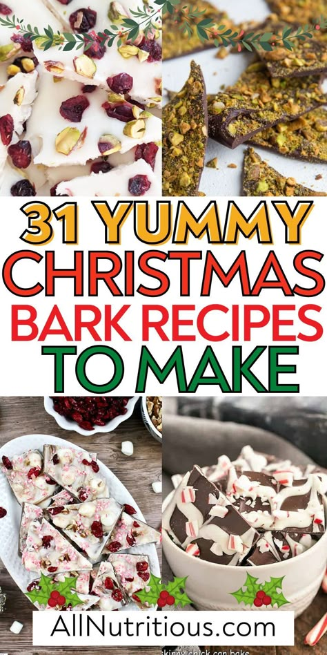 Unleash your inner pastry chef and create delectable chocolate desserts that'll have everyone asking for seconds. Celebrate festive feasts with amazing Christmas food ideas, and the best dessert recipes because life gets better with a sprinkle of sugar and a dash of love! Brittle Recipes Christmas, Best Christmas Bark Recipes, Christmas Candy Bark Recipes, Easy Chocolate Bark Recipes, Holiday Chocolate Bark, Christmas Dessert Bars Recipes, Almond Bark Recipes White, Christmas Bark Ideas, Healthy Bark Recipes