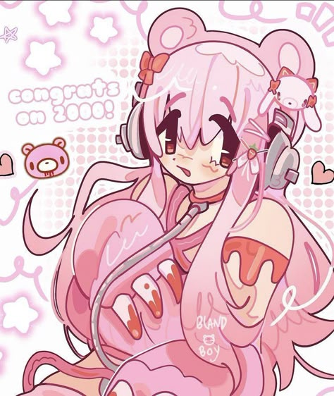 Cutegore Art, Gloomy Bear, Super Sonico, Anime Outfit, Art Style Inspo, Pretty Drawings, Arte Inspo, Cute Art Styles, Kawaii Art