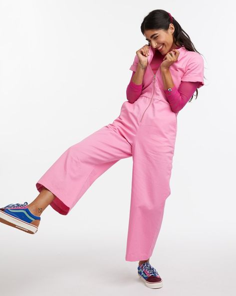 Pink Coverall by lazy oaf - jumpsuit - ban.do Coverall Outfit, Modelling Portfolio, Salvation Mountain, Chica Cool, Be Your Best Self, Emma Rose, Lazy Oaf, Portfolio Inspiration, Chanel Official