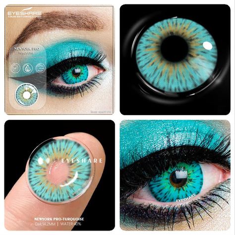 EYESHARE Color Contact Lenses for Eyes 1 Pair Cosplay Halloween Color – pisoshare Color Contacts For Halloween, Rare Eye Colors, Rare Eyes, Change Your Eye Color, Colored Eye Contacts, Cosmetic Contact Lenses, Halloween Color, Color Contact Lenses, Coloured Contact Lenses