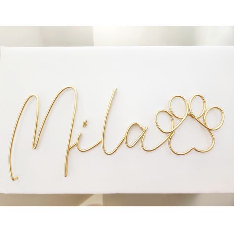 Paw Pad, Wire Letters, Wire Sign, Planter Wall, Leash Holder, Command Hooks, Sign Out, Fayetteville Nc, Pet Name