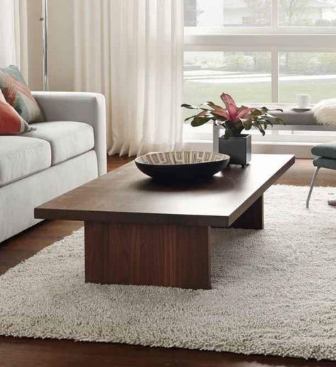 Wooden Coffee Table Designs, Centre Table Living Room, Ruang Tv, Center Table Living Room, Coffee Table Furniture, Living Room Styles, Room Styles, Centre Table, Wooden Coffee Table