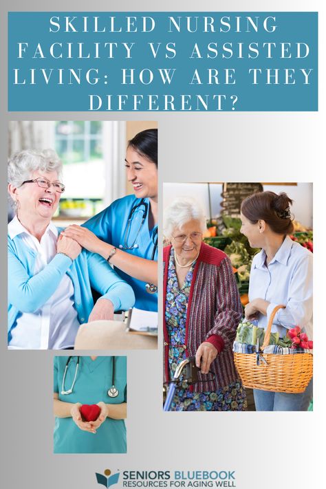 When choosing between a skilled nursing facility vs. assisted living facility, it all comes down to one thing: the level of care needed. #assistedliving #skillednursing #levelofcare #agingparents #longtermcare #support #residents #medicationassistance Skilled Nursing Facility, Assisted Living Facility, Memory Care, Long Term Care, Assisted Living, Senior Living, Aging Well, Nursing, Health Care