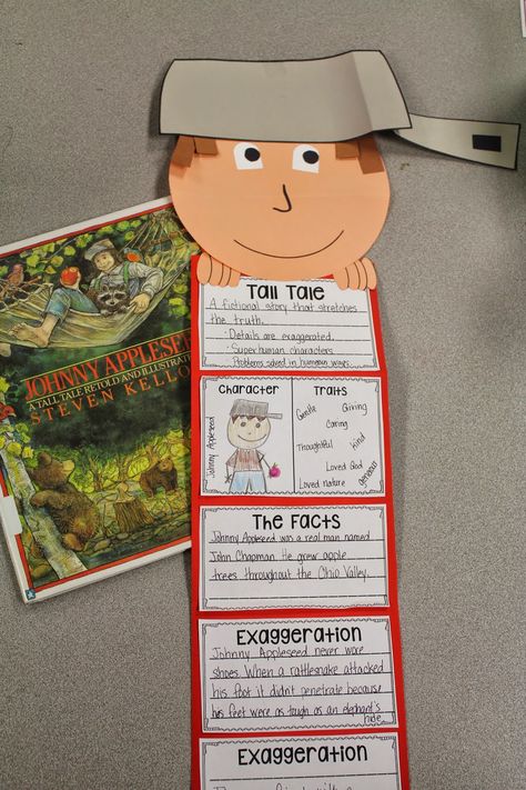 Johnny Appleseed and Tall Tales Teaching Tall Tales, Johnny Appleseed Activities, Traditional Literature, Homeschool Fun, Apple Unit, Johnny Appleseed, Apple Activities, 2nd Grade Ela, Apple Theme