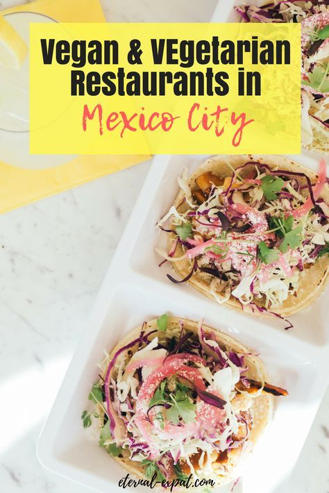 Looking for a vegetarian restaurant in Mexico City? How about vegan restaurants in Mexico City? These are the best vegan and vegetarian restaurants and shops in Mexico City with some tips on how to order vegan in non-vegan settings. #vegan #mexicocity #vegetarian #vegetarianmexicocity Vegetarian Mexico City, Travel Venice Italy, Travel Venice, Mexico City Travel, Mexican Breakfast Recipes, Vegan Guide, Vegetarian Tacos, Mexico Food, Traveling Abroad