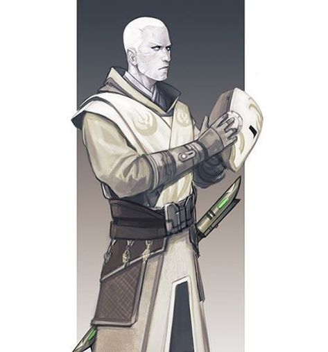 Jedi Knight Rei Okami. Arkanian Offshoot, Guard Character Design, Jedi Temple Guard, Star Wars Canvas Art, Star Wars Clones, Temple Guard, Jedi Temple, Star Wars Painting, Destiny Game