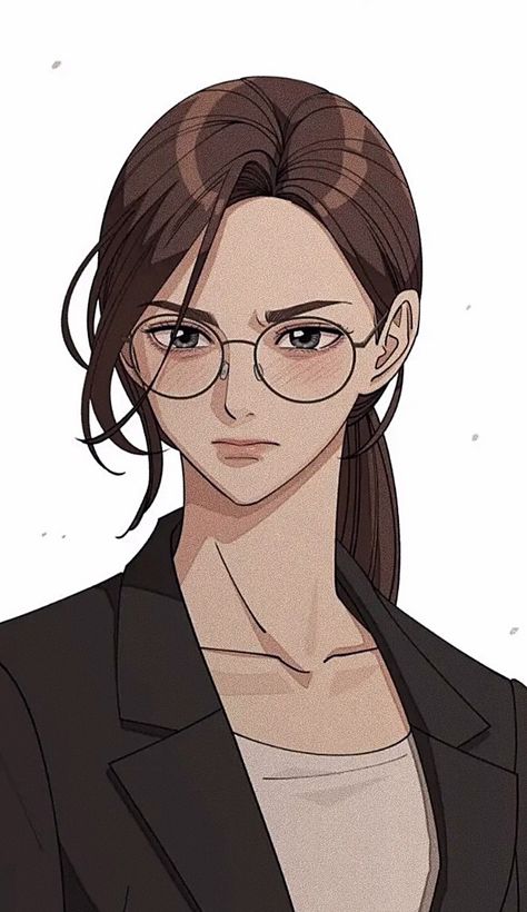 Female Teacher Anime, Character Design Glasses, Iseop's Romance, Female Teacher, Anime Version, Reference Poses, Woman Drawing, Girls With Glasses, Drawing Reference Poses