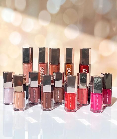 Fenty Lip Gloss Collection, Fenty Beauty Lip Gloss Collection, Fenty Lip Gloss, Fenty Beauty Lip Gloss, Rihanna Aesthetic, Sephora Wishlist, Fenty Gloss, Realistic Wishlist, Fenty Rihanna