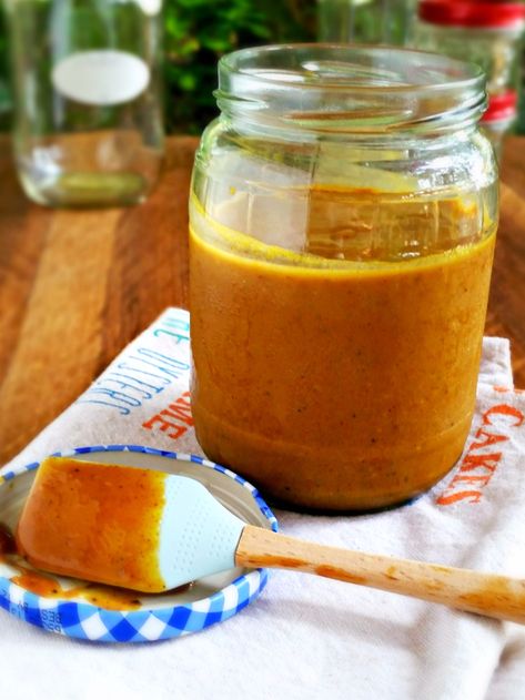 South Carolina-Style Mustard BBQ Sauce | My Homemade Roots Sun Dried Tomato Vinaigrette, South Carolina Bbq Sauce, Carolina Style Bbq Sauce, Tomato Vinaigrette, Salad Appetizer Cups, Carolina Bbq Sauce, Mustard Bbq Sauce, Vinaigrette Salad, Joe Recipe