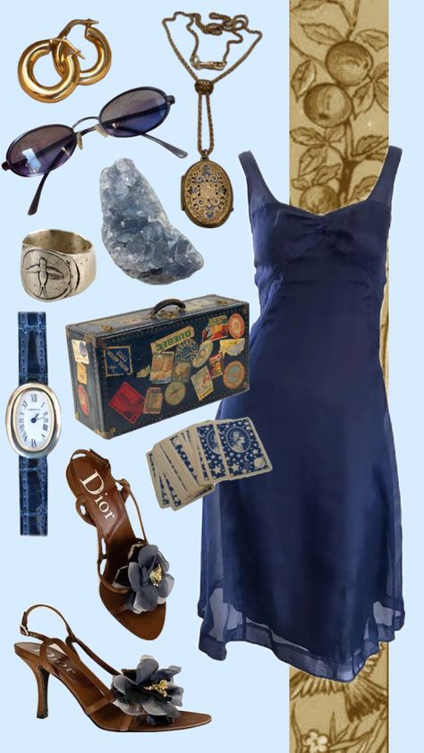 #blue #outfitinspo #outfit #crystals Creepypasta Oc, Fancy Fits, Earthy Outfits, Fashion Killa, Your Aesthetic, Connect With People, Creative Energy, Energy, Crystals