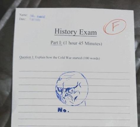 Funny Kid Answers, Kids Test Answers, Funny School Answers, History Exam, Funny Test Answers, Funny Test, 100 Words, School Memes, 웃긴 사진