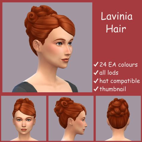 Medieval Hair, Ts4 Hair, Sims 4 Decades Challenge, Medieval Hairstyles, Sims Medieval, Sims 4 Challenges, Victorian Hairstyles, The Sims 4 Packs, Sims 4 Mm Cc