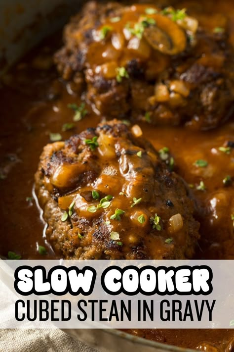 Slow Cooker Cube Steak Recipe 1 Slow Cooker Cube Steak Recipe Cubed Steak In Crockpot Easy Recipes, Low Carb Cube Steak Recipes Crock Pot, Cube Steak In Crock Pot Easy Recipes, Keto Cube Steak Recipes Crockpot, Crockpot Smothered Cube Steak, Gluten Free Cube Steak Recipes, Cube Steak Mushroom Gravy, Simple Cube Steak Recipes, Cube Steak Oven Recipes