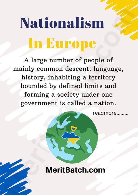 The Rise of Nationalism in Europe Class 10 Notes History Chapter 1 – Merit Batch Class 10 Social Science Notes, Social Science Notes, Class 10 Notes, Class 10 Social Science, Notes History, Christian Names, History Notes, Revision Notes, King Of Prussia