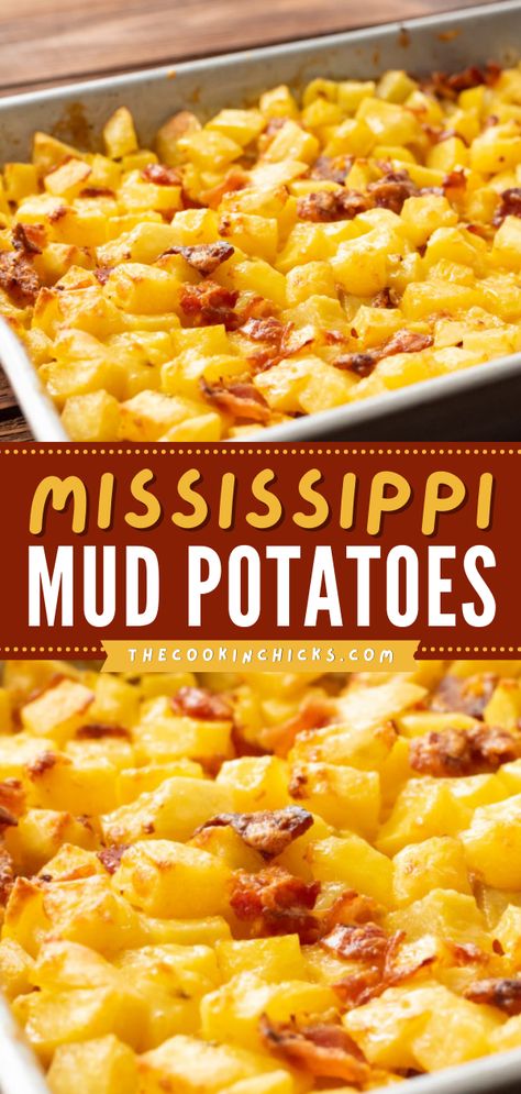 Mississippi Mud Potatoes, Potato Side Dishes Easy, Thanksgiving Turkeys, 2024 Recipes, Mississippi Mud, Easy Potato Recipes, Vegetable Side Dishes Recipes, Potato Recipes Side Dishes, Potatoe Casserole Recipes