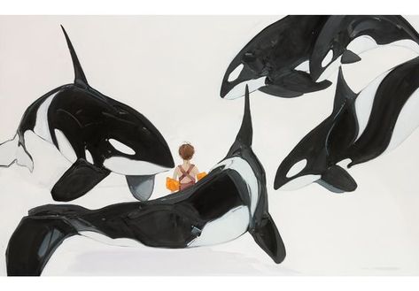 Orca Art, Whale Art, Orca Whales, Killer Whales, Marine Animals, Ocean Creatures, 귀여운 동물, Whales, 그림 그리기