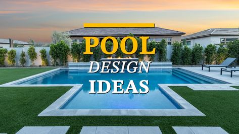 Pool Design Ideas: Chandler Contemporary Baja Shelf Pool, Baja Shelf, California Pools, Pool Cost, Pool Design Ideas, Geometric Pool, Pool Features, Water Wall, Rectangular Pool