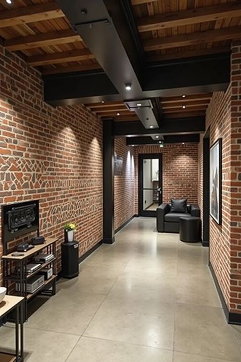 Ready to turn that forgotten basement into a chic hangout zone? These 30 industrial design ideas will spark your creativity and give you the perfect blueprint for crafting your own cozy retreat. Think exposed brick, sleek metal accents, and just the right amount of vintage flair to make your friends green with envy!

Whether you're dreaming of a trendy entertainment area or a stylish home office, there’s something here for everyone. So roll up your sleeves, channel your inner designer, and get r Industrial Basement, Industrial Design Ideas, Industrial Style Home, Stylish Home Office, Rustic Basement, Basement Gym, Industrial Stool, Vintage Laundry, Basement Design Ideas