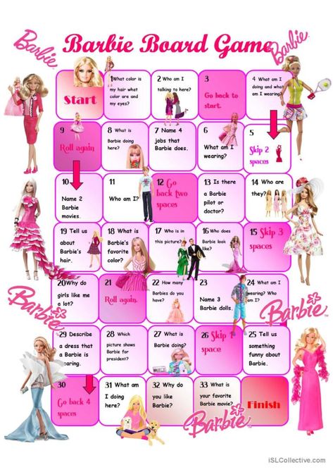 Esl Board Games, Science Boards, Birthday Party Games For Kids, Class Games, Kids English, Celebrity Stars, Barbie Party, Kids Party Games, Birthday Party Games