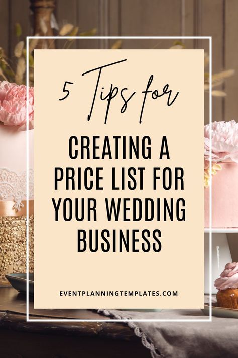 Wedding Planner Price List, Wedding Planner Packages Prices, Event Planner Price List, Wedding Planner Templates, Event Venue Business, Wedding Planner Packages, Venue Business, Wedding Pricing Guide, Wedding Business Ideas