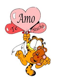 Frases, chistes, anécdotas, reflexiones y mucho más.: Frases de amor. Te amo mucho. Garfield Birthday, Garfield Quotes, Garfield Wallpaper, Garfield Pictures, Garfield Images, Garfield Cartoon, A Cartoon Character, Garfield Cat, Garfield Comics