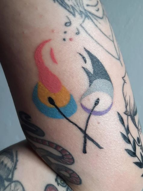 Pansexual Tattoo, Pride Tattoo, Ace Pride, Deathly Hallows Tattoo, Triangle Tattoo, Tatting, Tattoo Designs, Tattoos