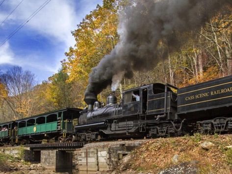 6 Scenic Train Trips for US Travelers Logging Camp, Grand Canyon Railway, Train Trips, Train Adventure, Scenic Railroads, Virginia Travel, Abandoned Amusement Parks, Scenic Travel, Abandoned Castles