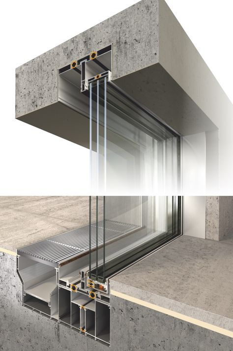 Frameless Window, Detail Arsitektur, Window Detail, تصميم للمنزل العصري, Rammed Earth, Lan Can, Hus Inspiration, Inside And Outside, Apartment Balconies