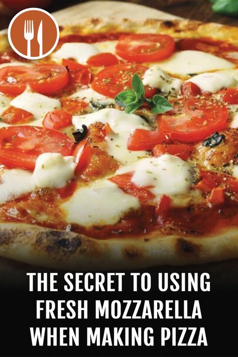 Using Fresh Mozzarella, Fresh Mozzarella Pizza, Fresh Mozzarella Recipe, Homemade Mozzarella Cheese, Recipes With Mozzarella Cheese, Cheese Pizza Recipe, Mozzarella Pizza, Quick Pizza, Making Pizza