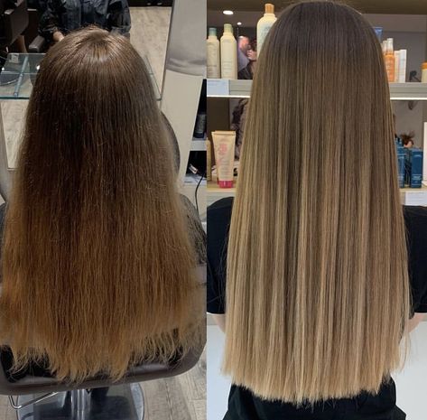 Melir Hair Brown, Blond Cenușiu, From Blonde To Brunette, Straight Brunette Hair, Hair Dye Videos, Balayage Hair Ash, Balayage Straight Hair, Change Hair Color, Summer Blonde Hair