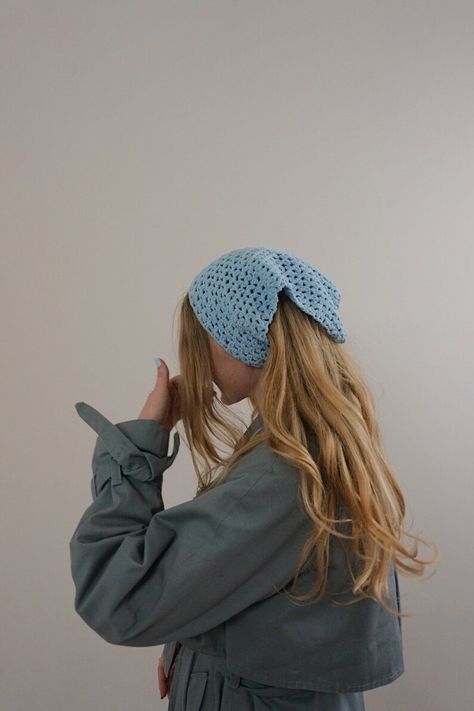 Knit Bandana, Hair Kerchief, Christian Head Covering, Kerchief Hair, Bandana Headband, Hair Accessories Gift, Headband Hair, Girls World, Turbans