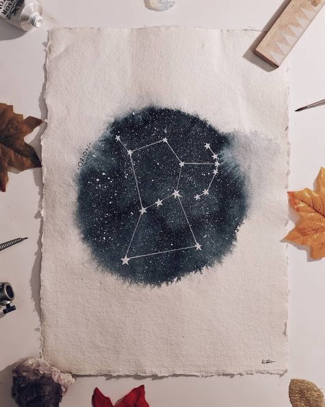 As we're going to be staying in the flat for a bit longer than anticipated, we thought we'd have a little rejig and move some stuff around.… Constellation Drawing, Virgo Star, Virgo Star Sign, Leo Star Sign, Virgo Constellation, Orion Constellation, Constellation Art, Space Lovers, Art Curriculum