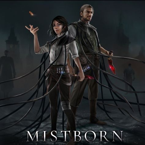 Vin And Zane Mistborn, Vin And Kelsier Mistborn Art, Kelsier Mistborn, Mistborn Art, Mistborn Fanart, Vin Mistborn, Mistborn The Final Empire, Mistborn Trilogy, Brandon Sanderson Mistborn