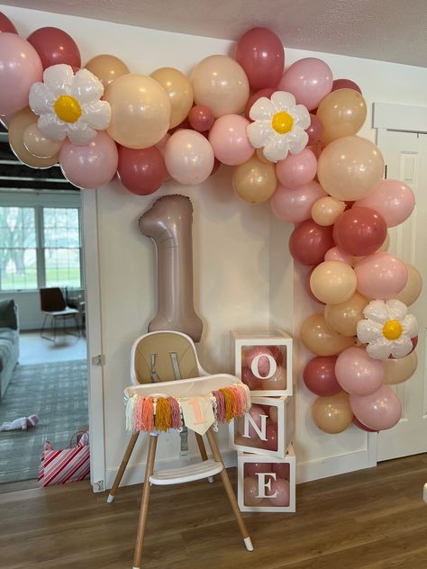 Groovy One Baby Birthday Party … curated on LTK Budget First Birthday Party, One Year Baby Girl Birthday Decorations, Ideas For First Birthday Girl, 1st Birthday Girl Flower Theme, First Birthday Girl Flower Theme, 1 Year Baby Girl Birthday Decoration, Cute First Birthday Ideas Girl, Baby Girls 1st Birthday Ideas Themes, Baby Girl Balloon Arch