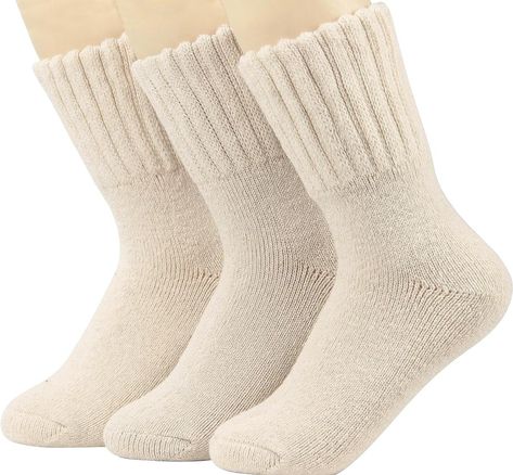 Weweya Boot Socks for Women - Thick Winter Socks - Knit Warm Socks - Gifts for Women | Amazon (US) Arch Support Sandals Woman, Thick Wool Socks, Arch Support Sandals, Fits Women, Winter Socks, Warm Socks, Socks For Women, White Boots, Sock Gifts