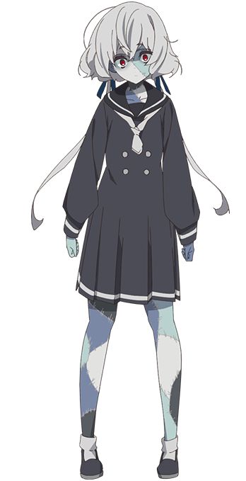 Junko Konno, Blue Sailor Dress, Anime Zombie, Zombieland Saga, Short White Hair, Zombie Land Saga, The Idol, Zombie Girl, Frankenstein's Monster