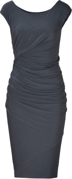 Donna Karan New York Gray Carbon Cap Sleeve Draped Jersey Dress Donna Karan, Work Attire, Work Fashion, Jersey Dress, New Season, Cap Sleeve, Beautiful Outfits, Pretty Dresses, Paris Fashion Week