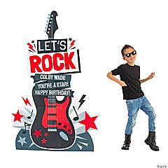 Musical Decorations, Rock And Roll Theme Party, Rock Star Guitar, Rockstar Guitar, Guitar Party, Rock Star Theme, Star Guitar, Rock And Roll Birthday, Gold Guitar