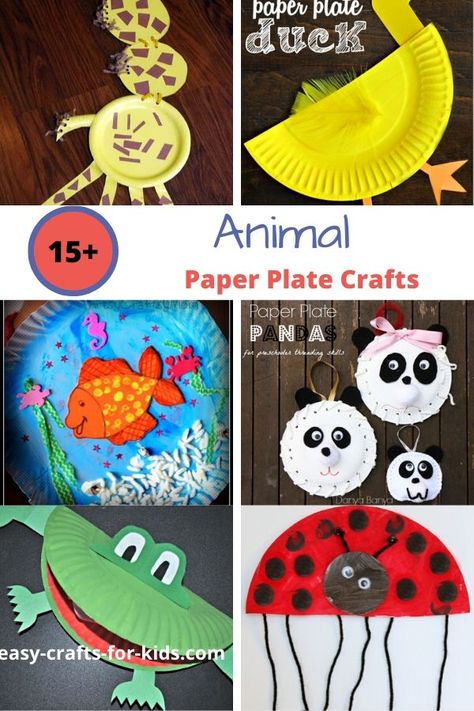 Halloween Paper Plate Crafts For Kids, Plate Animal Crafts, Paper Plates Craft, Paper Plate Animals, Duck Crafts, Paper Plate Crafts For Kids, Winter Paper, Ladybug Crafts, Frog Crafts