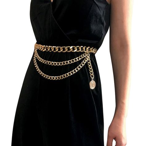 Cheap Women's Belts, Buy Directly from China Suppliers:Luxury Designer Metal Belt For Women Retro Punk Fringe Waist Silver Gold Belt Dress Ladies Brand Tassel Chain Belt Female 05 Enjoy ✓Free Shipping Worldwide! ✓Limited Time Sale ✓Easy Return. Gold Belt Dress, Indie Aesthetic Outfits, Y2k Fashion Aesthetic, Gold Chain Belt, Y2k Aesthetic Fashion, Golden Dress, Waist Belts, Retro Punk, Chain Belts