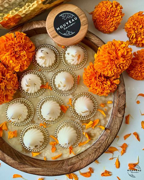 Brighten up Diwali with our festive modak candles! Handcrafted and beautifully scented, perfect for gifting and home decor. ✨ Shipping across India. • • • • • • #diwalicandles #diwalicandle #diwaligifting #modakcandles #modak #festivegifting #nouveauhaven #nouveauhavenstudio #madeinhaven #festive [ Candles in India, corporate festive gifts, business gifts, candles for Diwali, festive candles, celebration gifts, gifts for family, gifts for everyone, scented candles, gold touch, festive vibes ] Candles For Diwali, Diya Candle, Festive Candles, Diwali Gif, Candle Photography, Diwali Candles, Gifts Candles, Gold Touch, Candles Photography