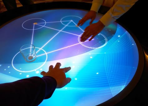 Round 360 Touchscreen Tables in Hyatt Hotel Istanbul Interactive Signage, Multitouch Table, Touch Screen Table, Object Detection, Interactive Displays, Interactive Table, Trendy Hotels, Hyatt Hotel, Rear Projection